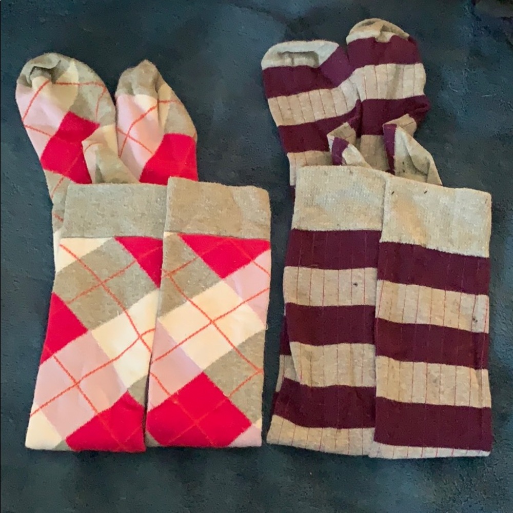 Two pairs used long socks